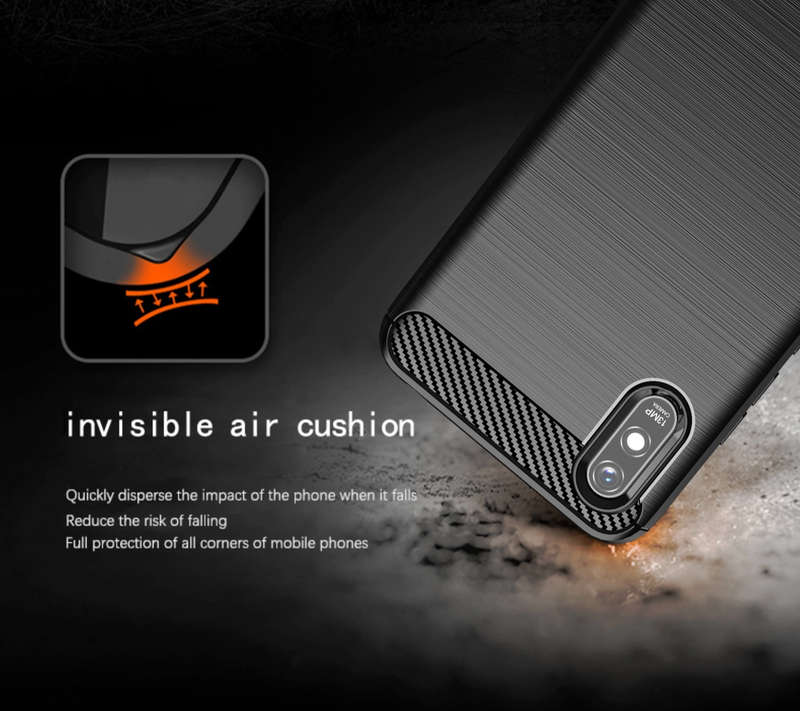 CellTime Xiaomi Redmi 9A Shockproof Carbon Fiber Design Cover