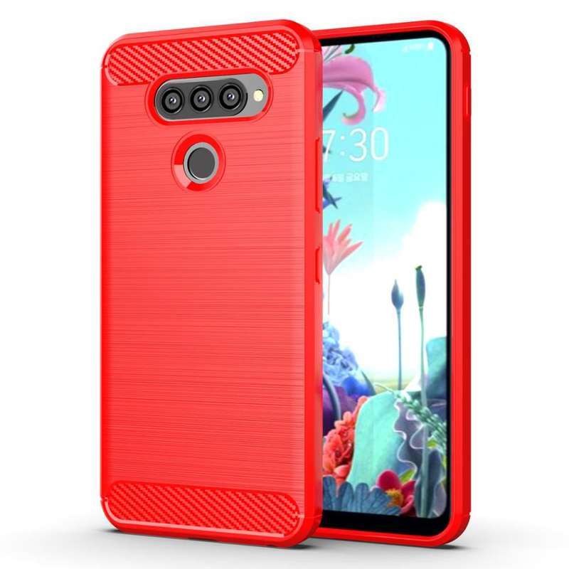 CellTime LG G8s ThinQ Shockproof Carbon Fiber Design Cover