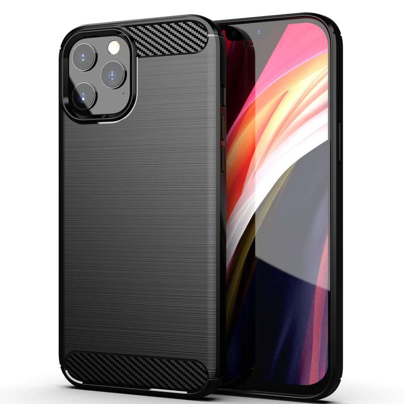 CellTime iPhone 12 Pro Max Shockproof Carbon Fiber Design Cover