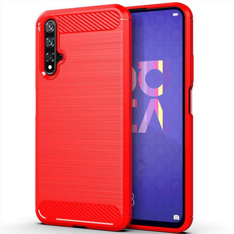 CellTime Huawei Nova 5T Shockproof Carbon Fiber Design Cover