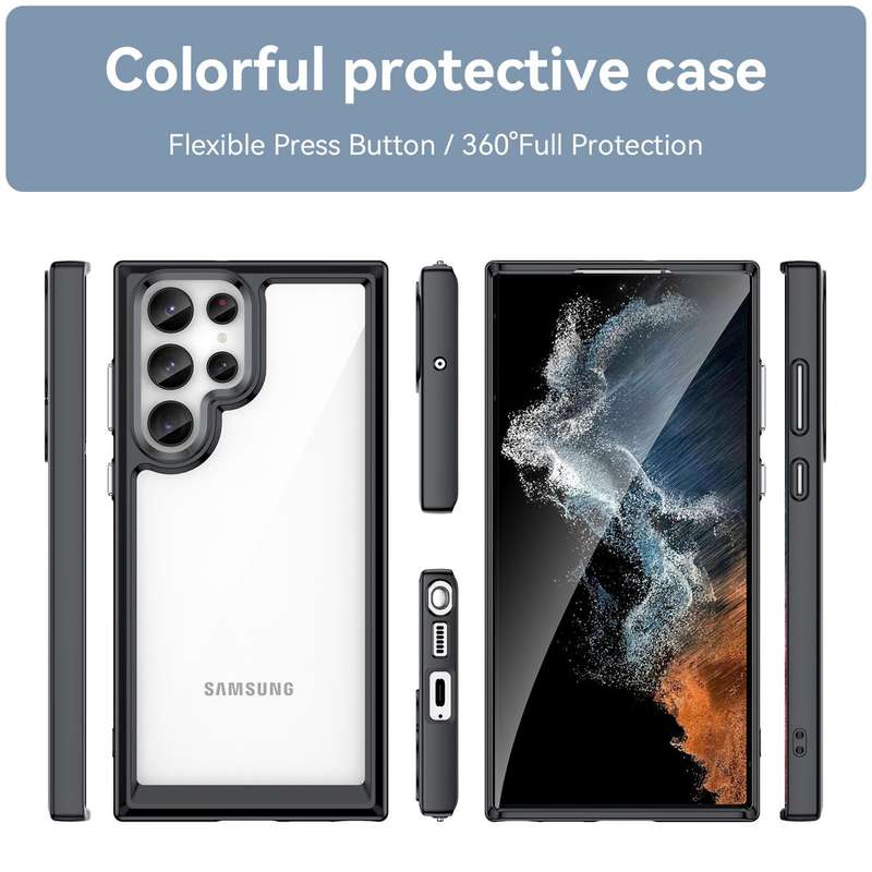 Candy Clear Shockproof Cover for Galaxy S23 Ultra