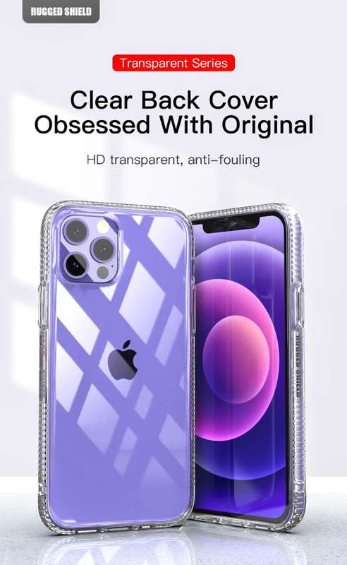 CellTime iPhone 12 / 12 Pro Shockproof Transparent Impact-Shell Cover