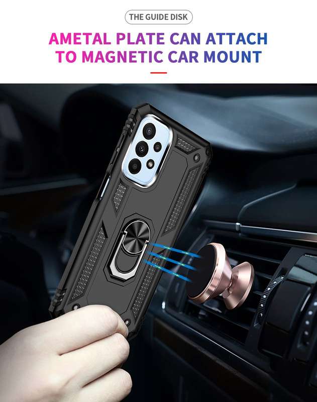 Sergeant Armor Shockproof Kickstand Cover for Galaxy A23 4G