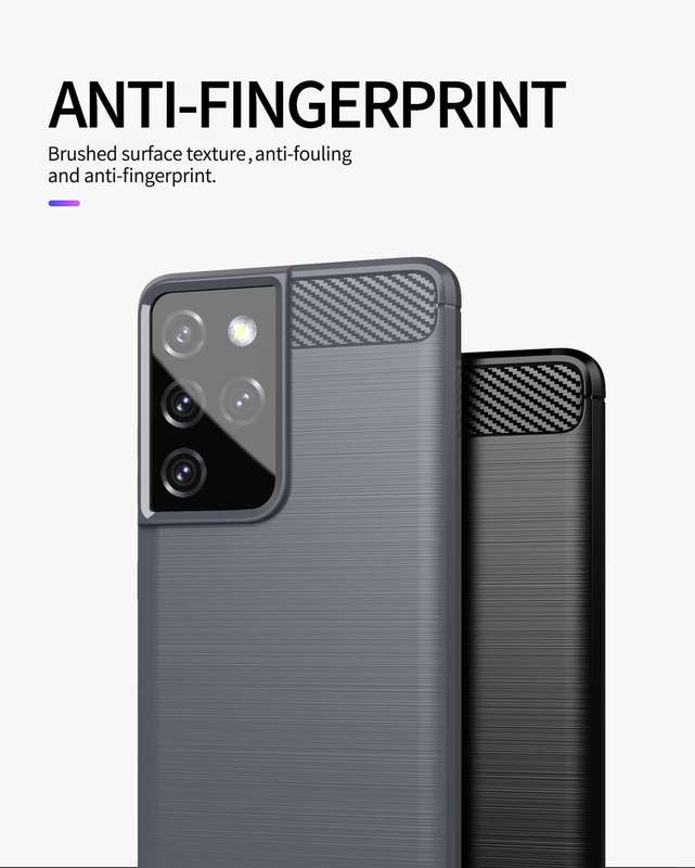 CellTime Galaxy S21 Ultra Shockproof Carbon Fiber Design Cover