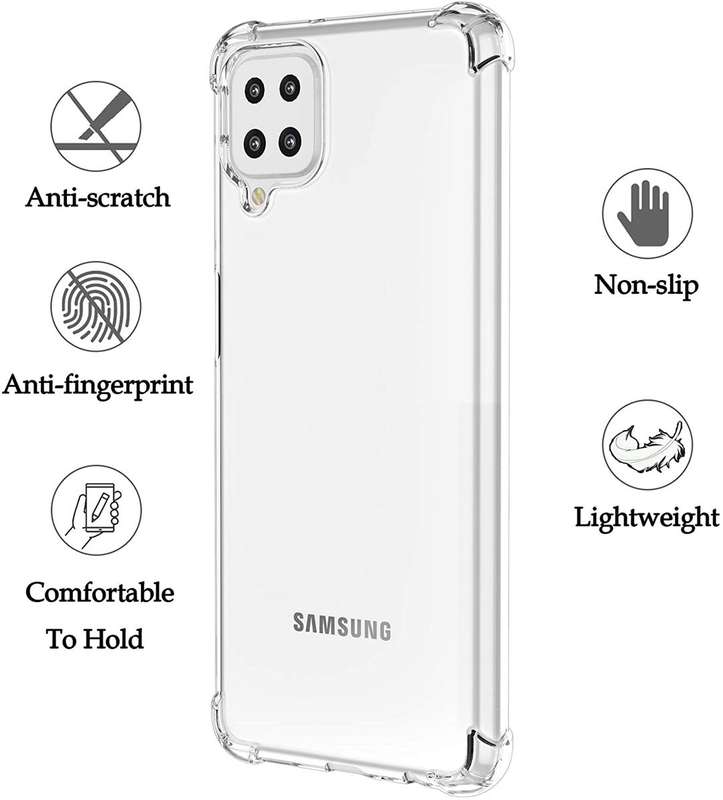 CellTime Galaxy A12 Clear Shock Resistant Armor Cover