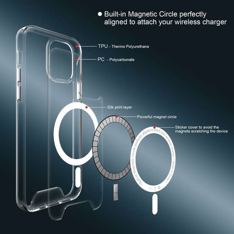 CellTime iPhone 12 Pro Max Clear Shockproof Cover with MagSafe