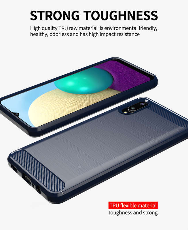 CellTime Galaxy A02 Shockproof Carbon Fiber Design Cover
