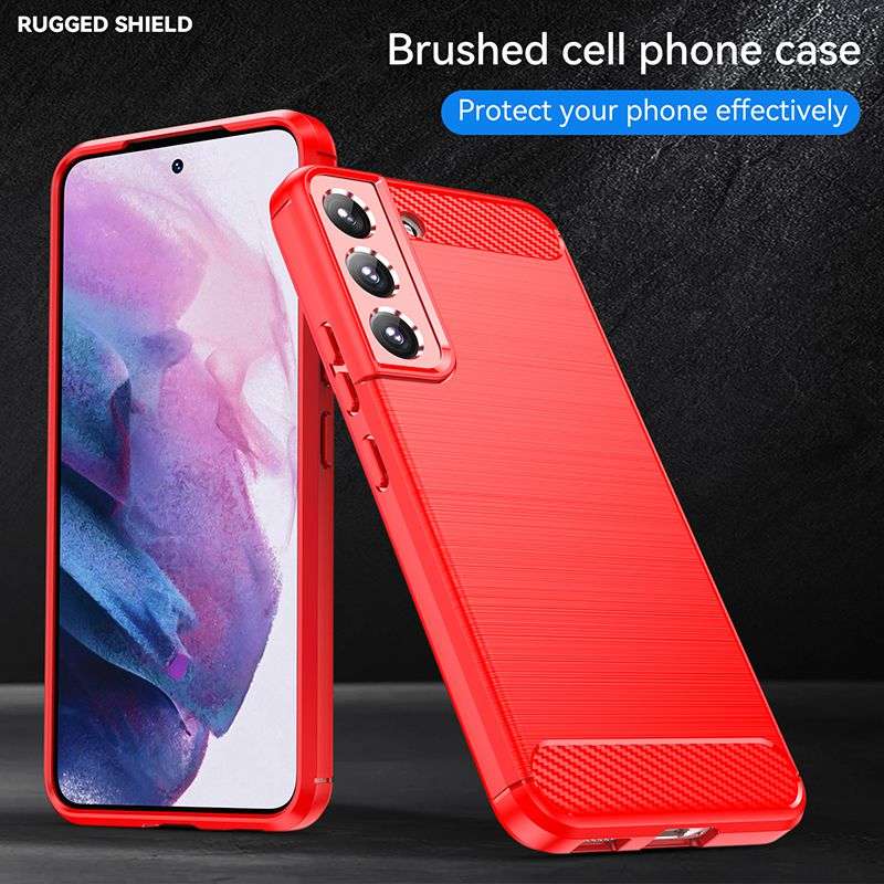 Carbon Fiber Design Cover for Galaxy S23 Plus Shockproof Case