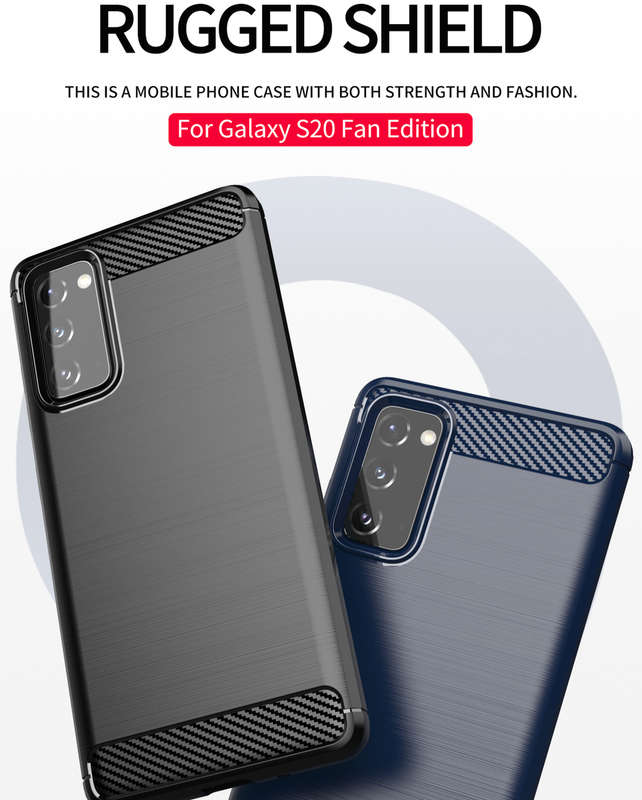 CellTime Galaxy S20 FE (Fan Edition) Shockproof Carbon Fiber Design Cover