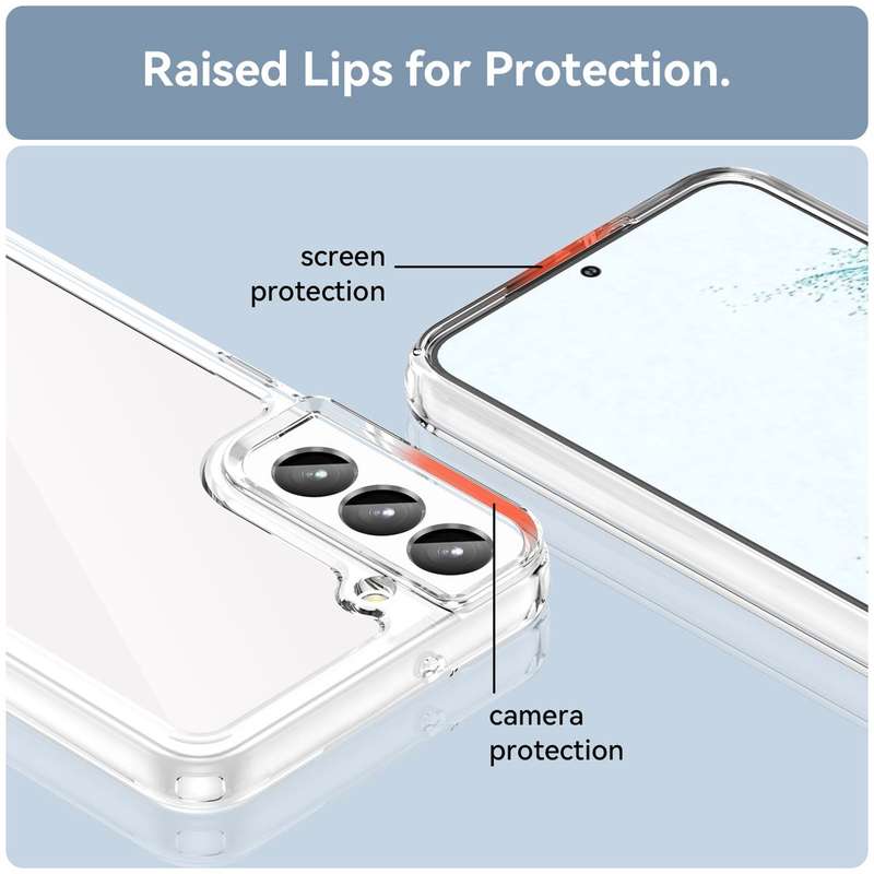 Candy Clear Shockproof Cover for Galaxy S23 Plus