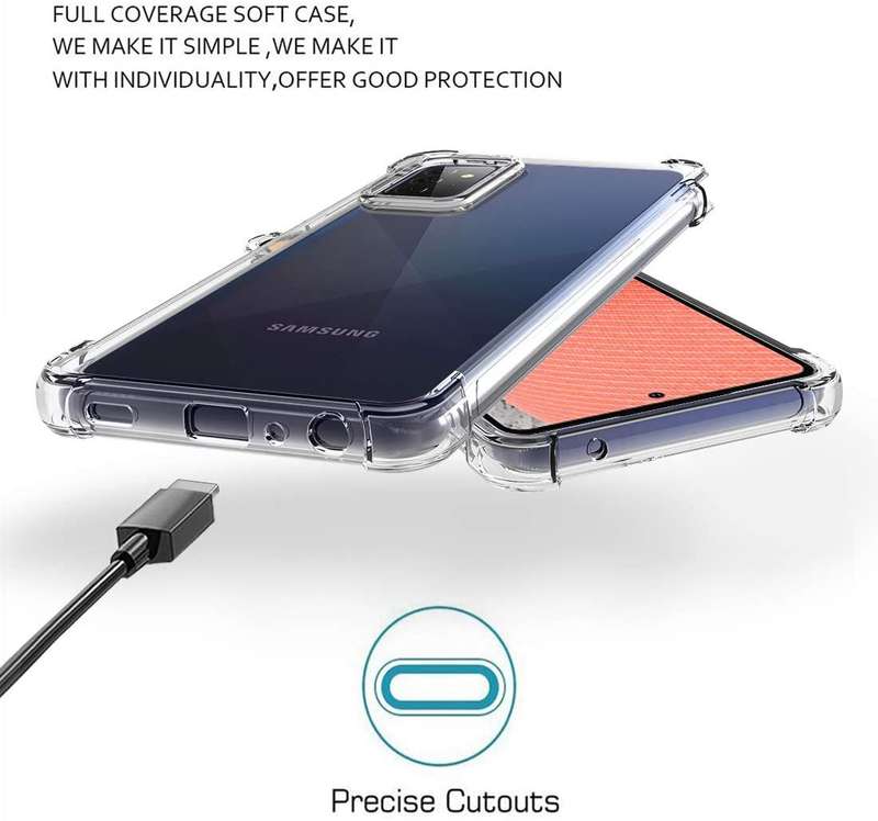 CellTime Galaxy A02s Clear Shock Resistant Armor Cover