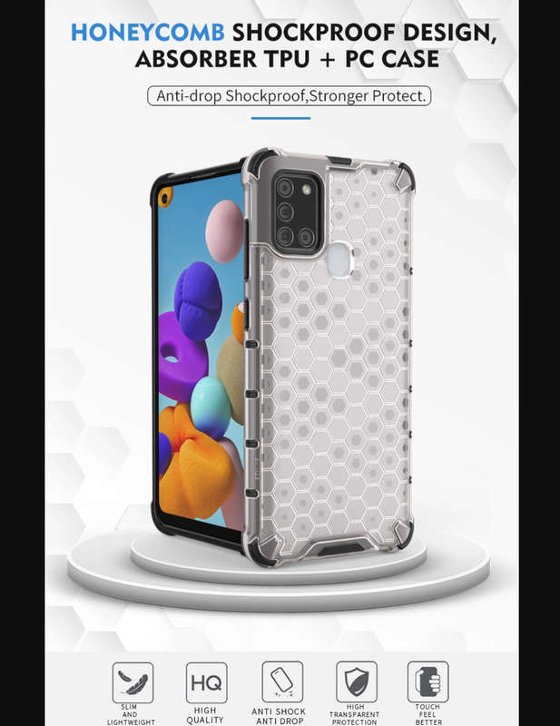 CellTime Galaxy A21s Shockproof Honeycomb Cover