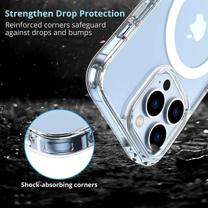 CellTime iPhone 13 Pro Max Clear Shockproof Clear Cover with MagSafe