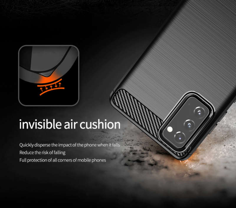 CellTime Galaxy S20 FE (Fan Edition) Shockproof Carbon Fiber Design Cover