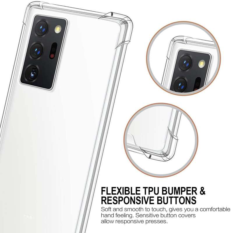 CellTime Galaxy Note 20 Clear Shock Resistant Armor Cover
