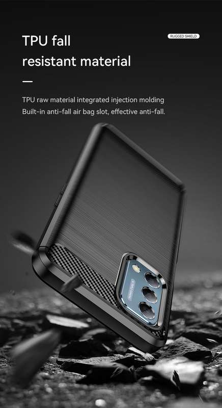 CellTime Oppo A74 Shockproof Carbon Fiber Design Cover