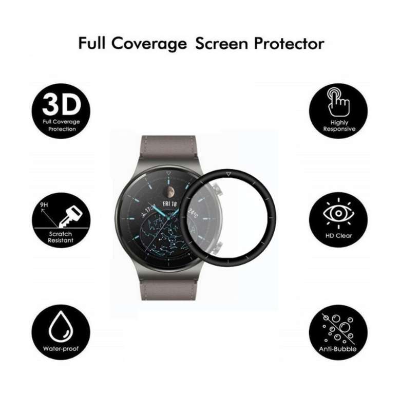 CellTime Huawei GT2 Pro Tempered Fiber Glass Screen Guard