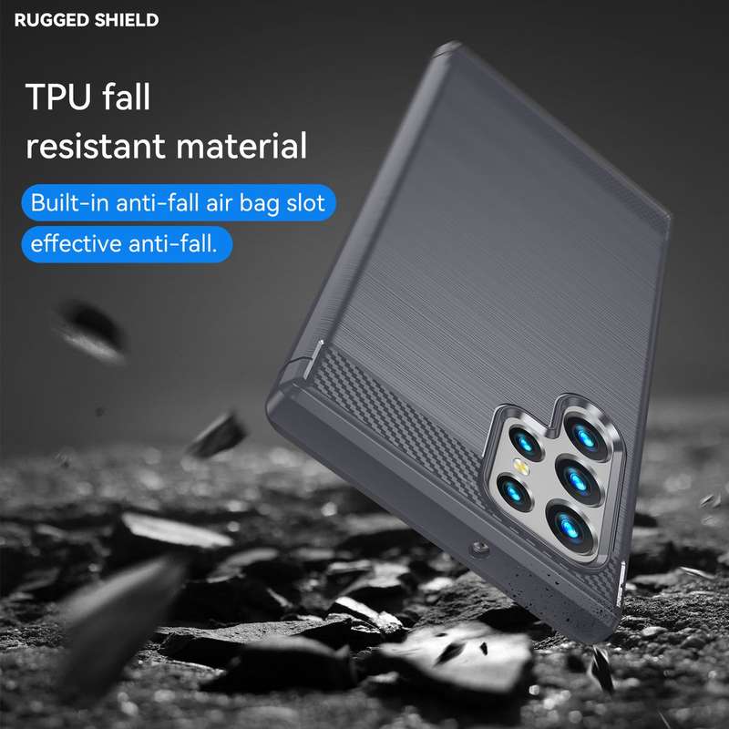 CellTime Galaxy S22 Ultra Shockproof Carbon Fiber Design Cover