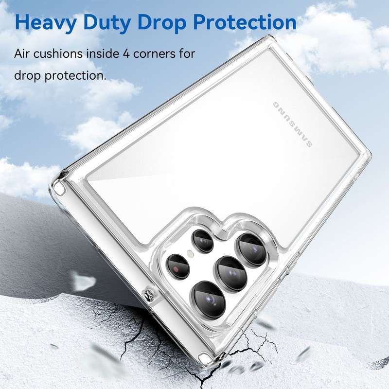 Candy Clear Shockproof Cover for Galaxy S23 Ultra