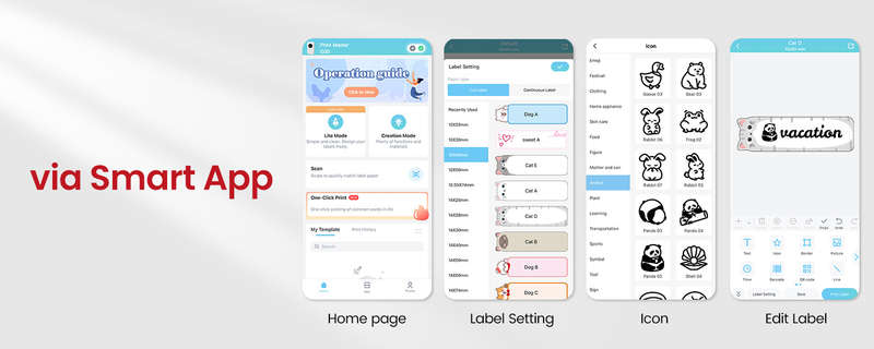 Phomemo D30 bluetooth label maker allows you to print custom labels effortlessly through its smart app.