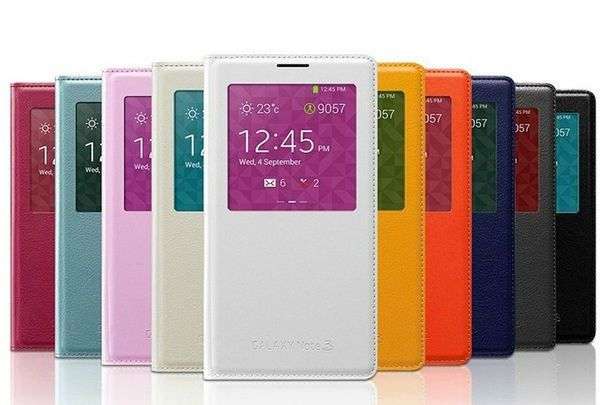 Official S View Flip Cover Design for Samsung Galaxy Note 3 N9000 - Dark grey