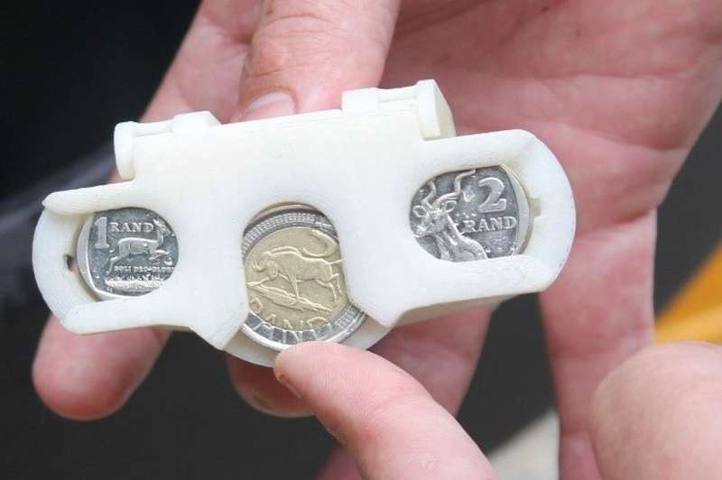 KarChing -  Portable Coin Dispenser - Loads R100 in Coins - Orange