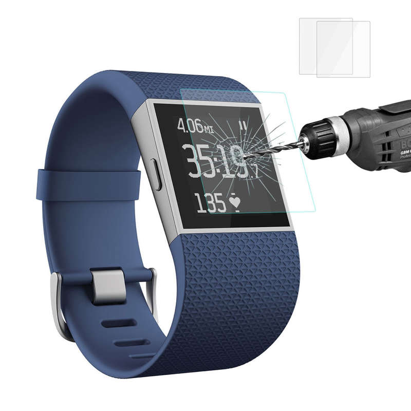2 PCS ENKAY Hat-Prince for Fitbit Surge Smart Watch 0.2mm 9H Surface Hardness 2.15D Explosion-pro...