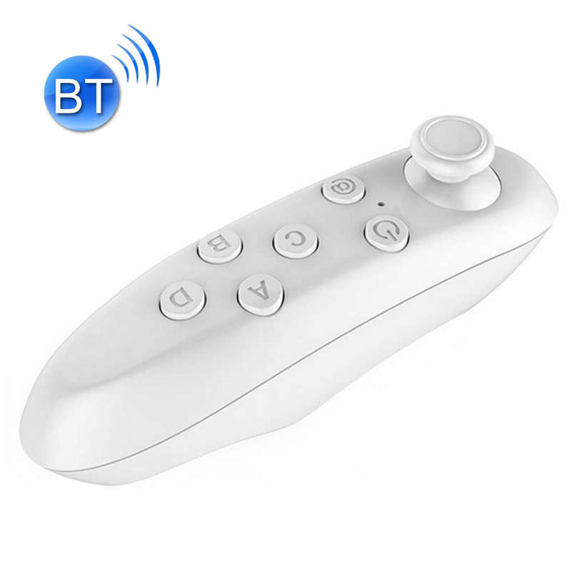 VR Box 3D Movie Games Virtual Reality Glasses Bluetooth Remote Controller(White)