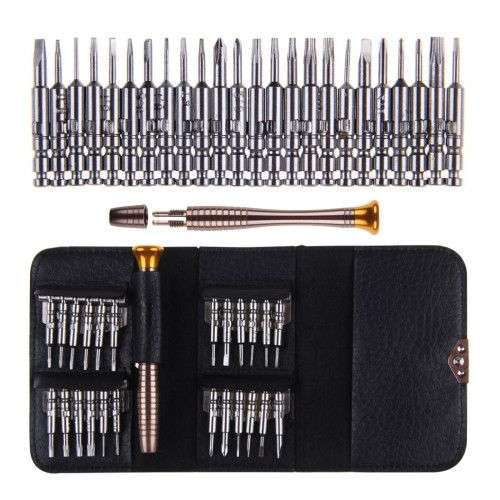 25 in 1 Professional Screwdriver Repair Open Tool Kit with 2 Suction Cup for iPhone 6 / iPhone 5 ...