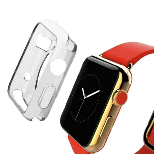 HAWEEL for Apple Watch 42mm Slim Transparent Soft TPU Protective Case(Grey)