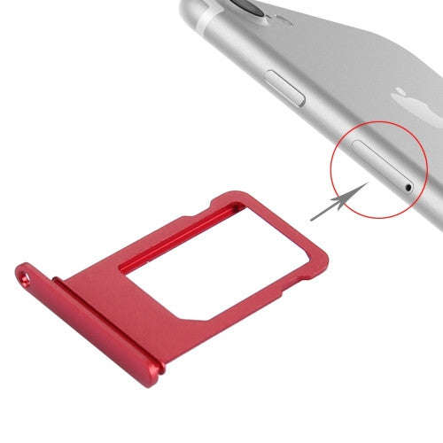 iPartsBuy for iPhone 7 Card Tray(Red)