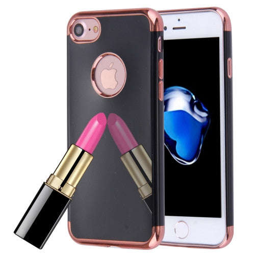 iPhone 7 Case, Mirror TPU Protective Cover Case(Rose Gold)