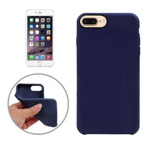 iPhone 7 Plus Case, Classic Smooth Surface Soft TPU Protective Case(Dark Blue)