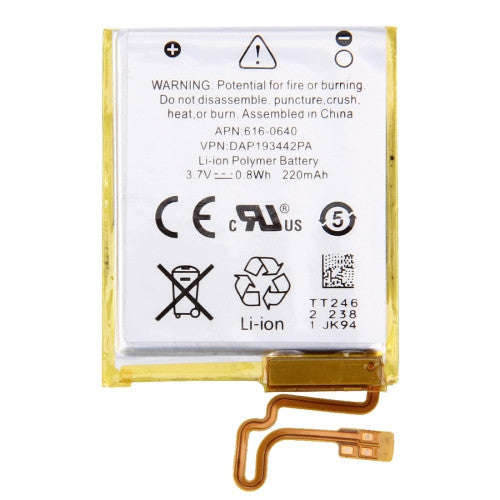 iPartsBuy for iPod nano 7th 3.7V 220mAh Rechargeable Li-Polymer Battery