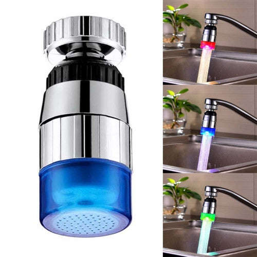 SDF-B7 1 LED ABS Temperature Sensor RGB LED Faucet Light Water Glow Shower Size: 58 x 28mm Interf...