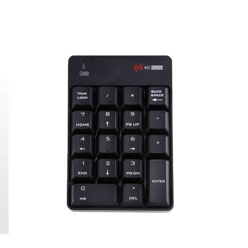 SK-51AG 2 in 1 2.4G USB Numeric Wireless Keyboard  & Mini Calculator for Laptop Desktop PC(Black)