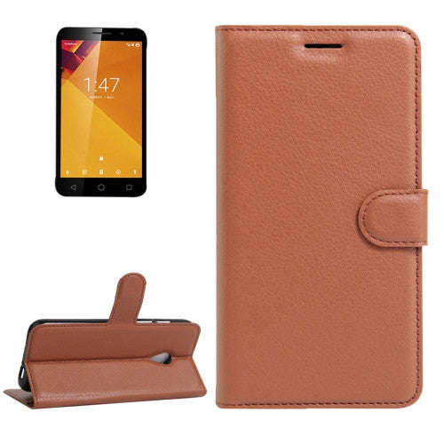 For Vodafone Smart Turbo 7 Litchi Texture Horizontal Flip Leather Case with Magnetic Buckle & Hol...