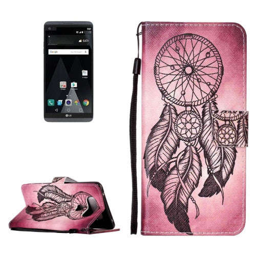 For LG V20 Power Windbell Pattern Horizontal Flip PU Leather Case with Holder & Card Slots & Lanyard