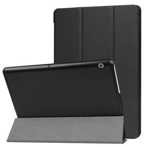 Huawei MediaPad T3 10 inch Custer Texture Horizontal Flip Leather Case with Three-folding Holder(...