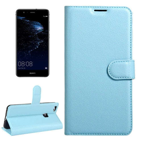 Huawei P10 Lite Litchi Texture Horizontal Flip Leather Case with Magnetic Buckle & Holder & Card ...