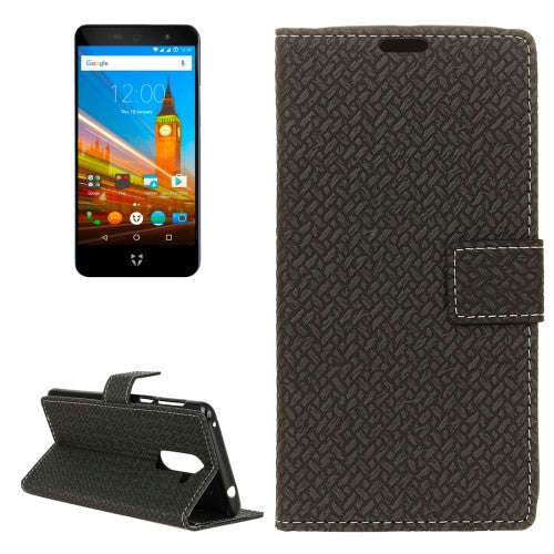 For Wileyfox Swift 2 Knit Texture Horizontal Flip Leather Case with Holder & Card Slots & Wallet ...