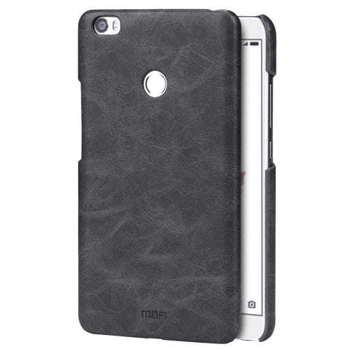 MOFI Xiaomi Mi Max Crazy Horse Texture Leather Surface PC Protective Case Back Cover(Black)
