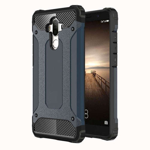For Huawei Mate 9 Tough Armor TPU + PC Combination Case (Dark Blue)