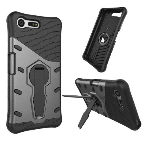 For Sony Xperia X Compact Shock-Resistant 360 Degree Spin Tough Armor TPU + PC Combination Case w...