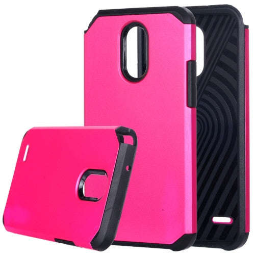 For LG Stylo 3 / Stylus 3 PC + TPU Rugged Armor Combination Protective Case(Magenta)