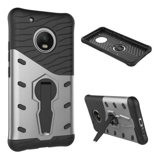 For Motorola Moto G5 Plus Shock-Resistant 360 Degree Spin Tough Armor TPU+PC Combination Case wit...