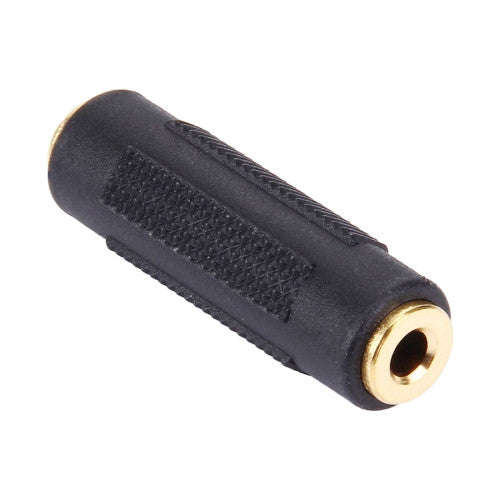 Gold Plated 3.5mm  Female Jack to 3.5mm Female Jack Audio Adapter (Black)