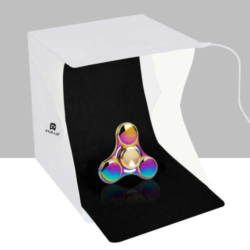 PULUZ 20cm Folding Portable Light Photo Lighting Studio Shooting Tent Box Kit with 2 Colors Backd...