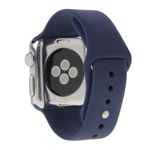 For Apple Watch Sport 42mm High-performance Longer Rubber Sport Watchband with Pin-and-tuck Closu...