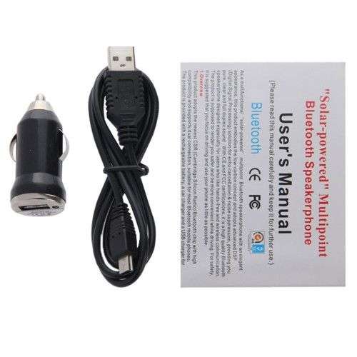 Solar Power Bluetooth 2.1 Hands Free Car Kit